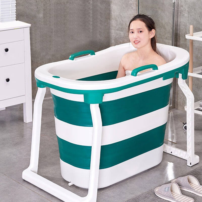访客浴缸折叠浴桶成人加高泡澡桶大人浴盆保温洗澡盆全身家用泡澡