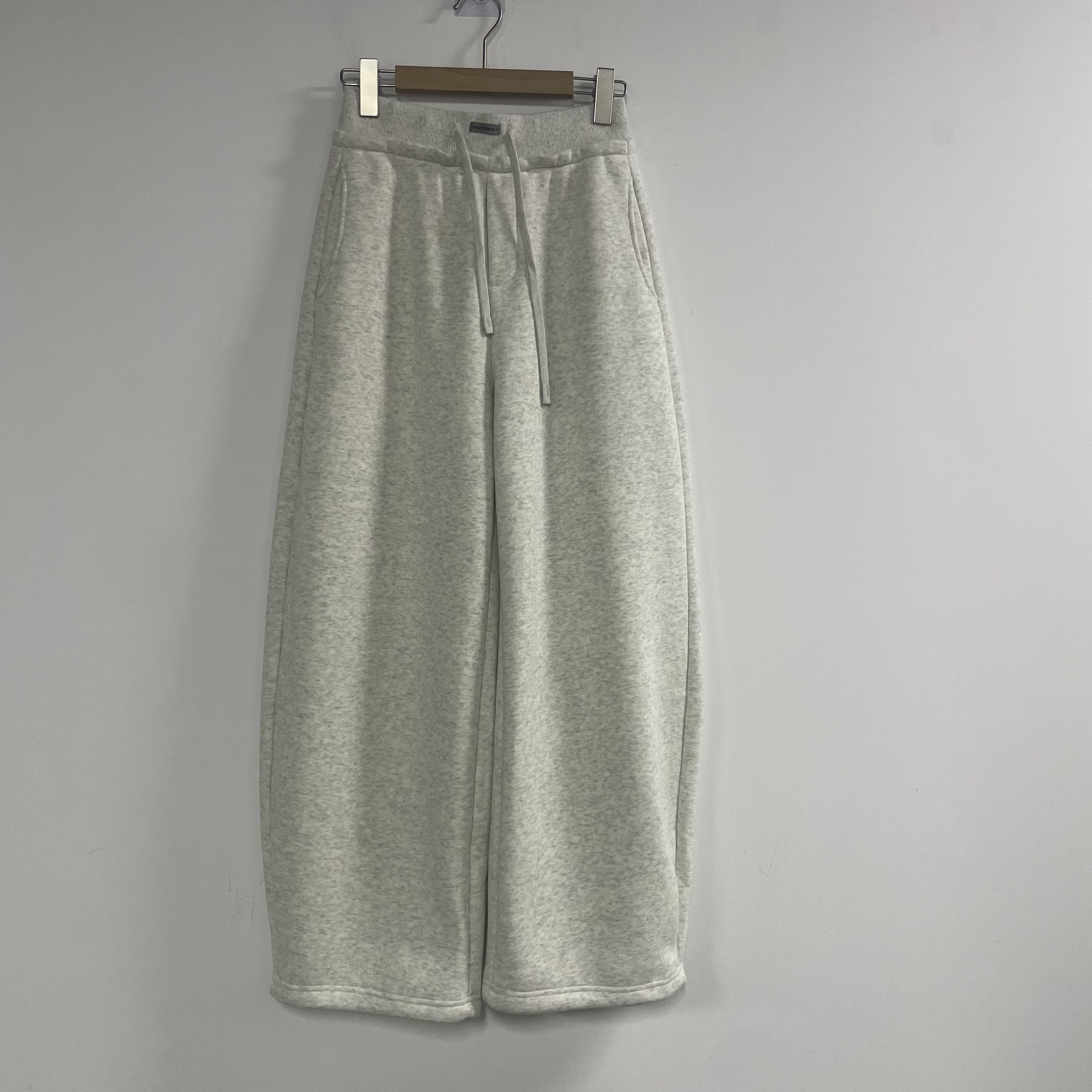 ART CHARACTER/艺符棉混纺松紧腰抽绳阔腿直筒卫裤长裤女2025冬新