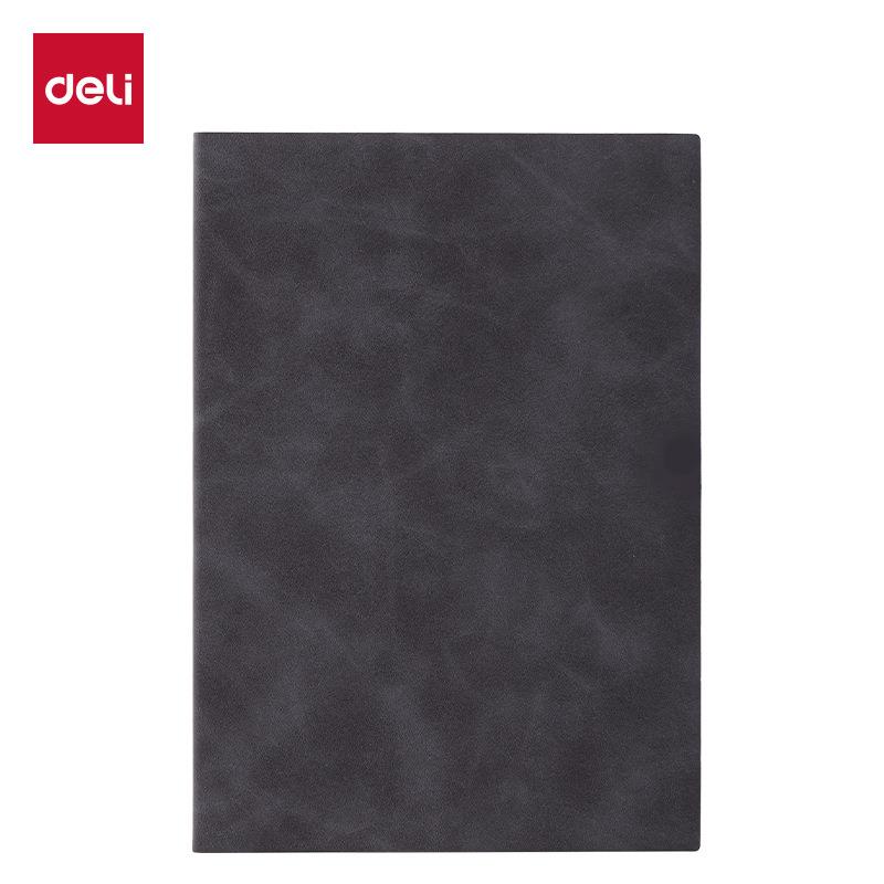 得力BP25羊巴皮皮面笔记本80张纸