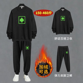 DW1023 DK2023特大码 400斤运动棉套装 品质男装 胖子卫衣裤 子男