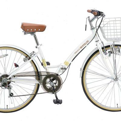 日本品牌Mypallas26寸变速折叠自行车网红复古单车休闲轻便M505