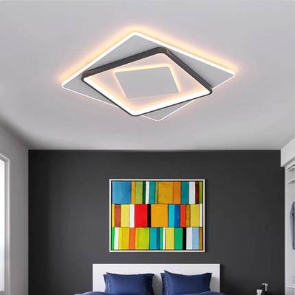 110V220V卧室灯台湾吸顶灯现代极简主义房间创意灯涂鸦Zigbee智能