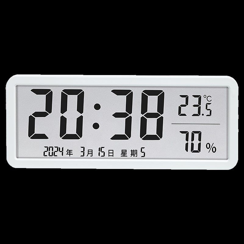数字时钟电子钟表摆台式时间显示日期温湿度挂墙厨房客厅家用电池