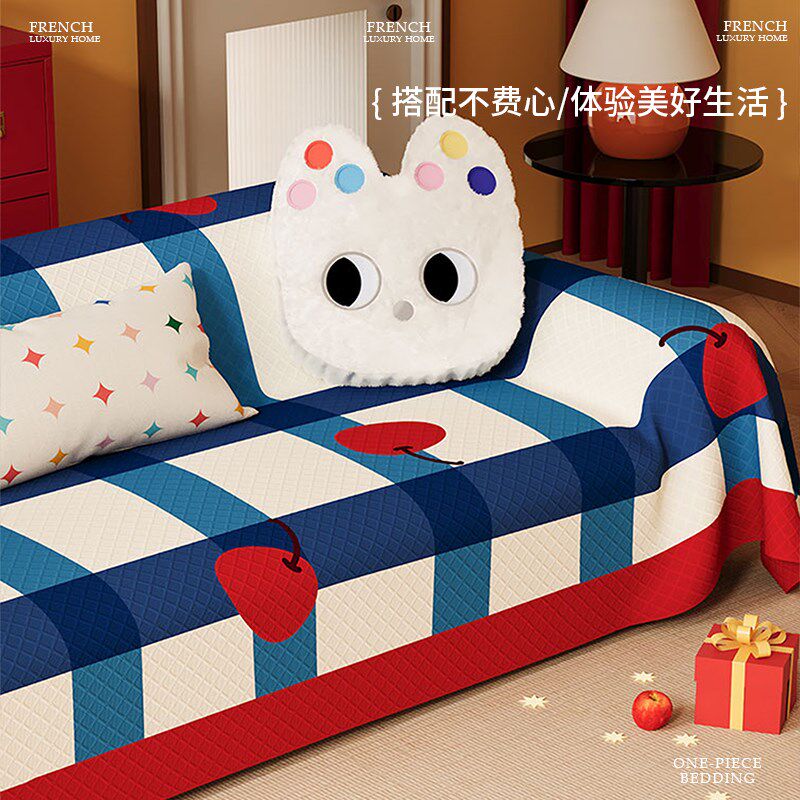 ins多巴胺沙发盖布一整张全盖沙发巾沙发毯沙发垫2025年流行新款