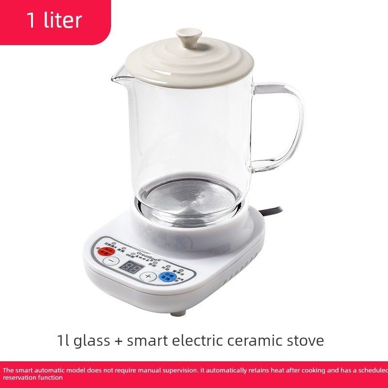 精选玻璃养生杯分体式煮花茶预约电煮杯电炖杯电热杯烧开水烧水壶