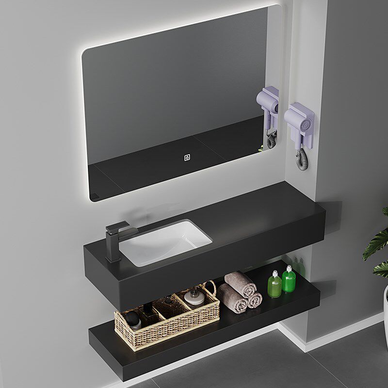 30宽极小尺寸挂墙岩板洗手盆极简小户型洗漱台防水小户型适用