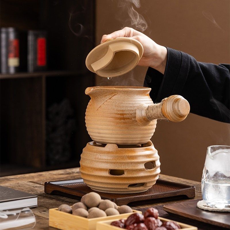 精选原矿陶土罐罐壶可干烧围炉煮奶茶壶家用烤温奶茶炖梨煲汤粥罐,餐饮具,茶壶,淘宝优惠券,粉丝福利购,淘宝优惠卷