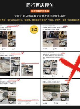 伏尔加丨意式极简大理石圆形茶几丨客厅家用设计师款高低组合茶几