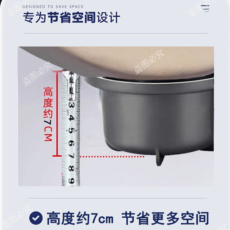 陶瓷洗衣盆厨房洗菜盆下水管配件横排省空间高位侧排洗碗槽下水器