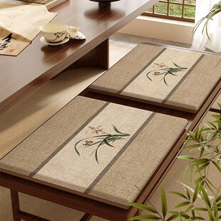 精选方形蒲团坐垫实木太师椅茶桌椅子垫子客厅家用地上榻榻米飘窗