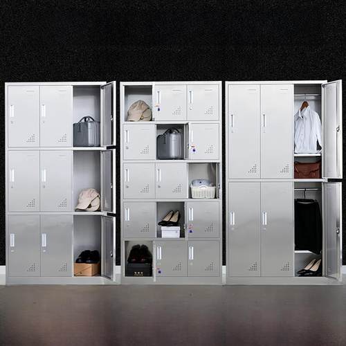 304不锈钢斜顶储物柜紫外线消毒员工储物柜工厂阳台带锁储物柜