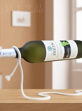 悬浮电视墙摆件简约红酒架摆件创意现代客厅酒柜装饰品家里北欧电
