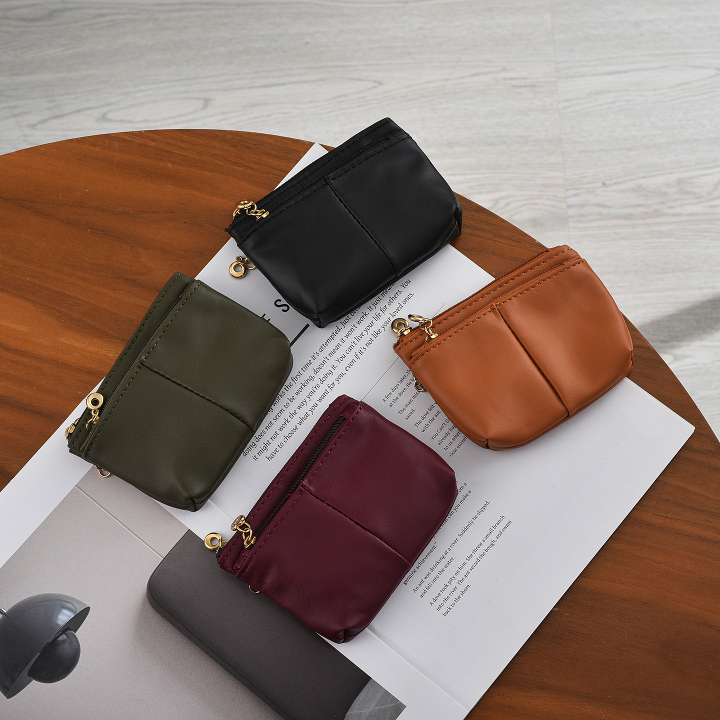 2025新款复古钱包卡包一体简约拉链小零钱包驾驶证包公交卡钥匙包,箱包皮具/热销女包/男包,钱包,淘宝优惠券,粉丝福利购,淘宝优惠卷