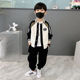 春秋儿童中小童棒球服外套两件套潮 2026新款 男童春季 休闲运动套装