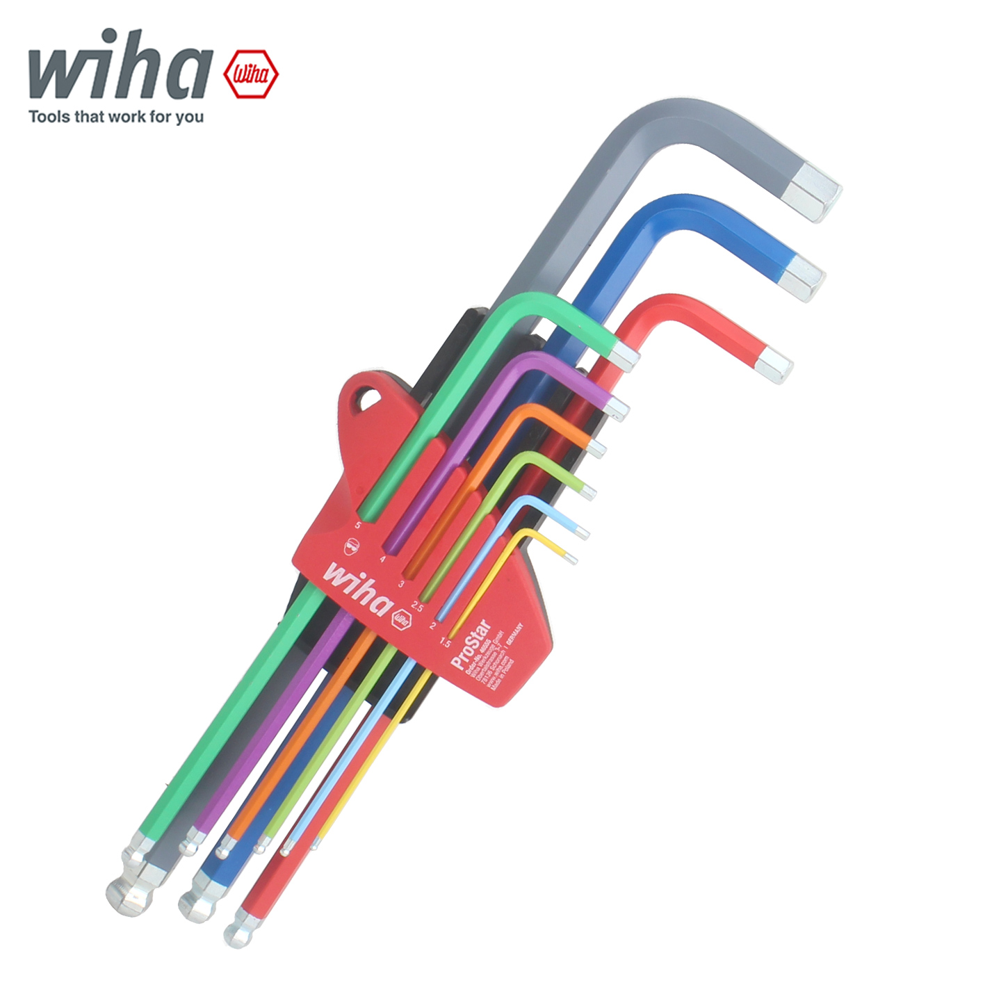 wiha彩色内六角扳手进口高强度