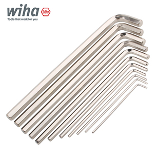 德国wiha威汉内六角扳手加长平头进口工业级内六方352单个亮面