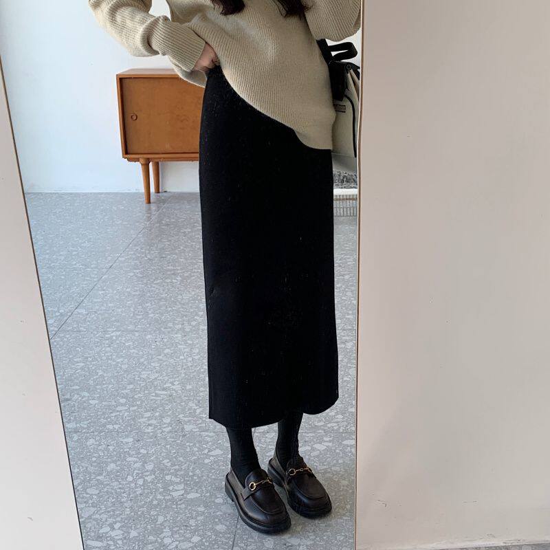 大码气质高腰半身裙女秋