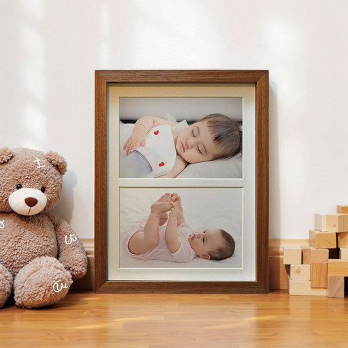 五月画馆洗照片相框8寸2宫格四连框宝宝四维B超情侣闺蜜照片相框