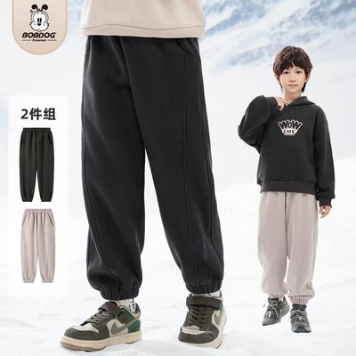 【柳哥粉丝专享】巴布豆BOBDOGHOUSE保暖运动裤B244LMK605