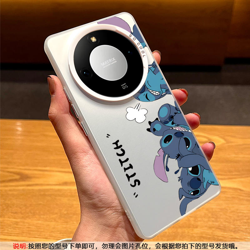 【壳膜套装】荣耀X70手机壳新款X70Pro亲肤镭射磨砂保护套侧边史迪仔个性高端全包镜头软边纯色商务