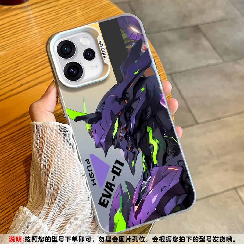 适用于OPPOReno15手机保护套高档彩银磨砂Reno15pro镜头全包女款软边eva01简约保护套亲肤ins风情侣网红款