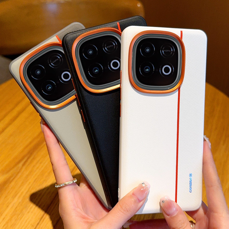 【壳膜套装】适用iQOOZ10Turbo手机壳 轻奢三拼金甲高级感防摔vivoY300GT撞色简约时尚质感商务男女情侣Pro
