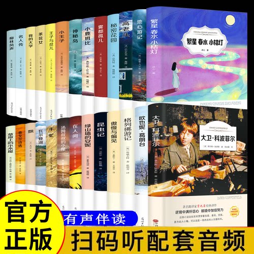 有声伴读世界名著傲慢与偏见巴黎圣母院红与黑假如给我三天光明居里夫人自传稻草人地心游记高老头王子与贫儿复活牛虻茶花女