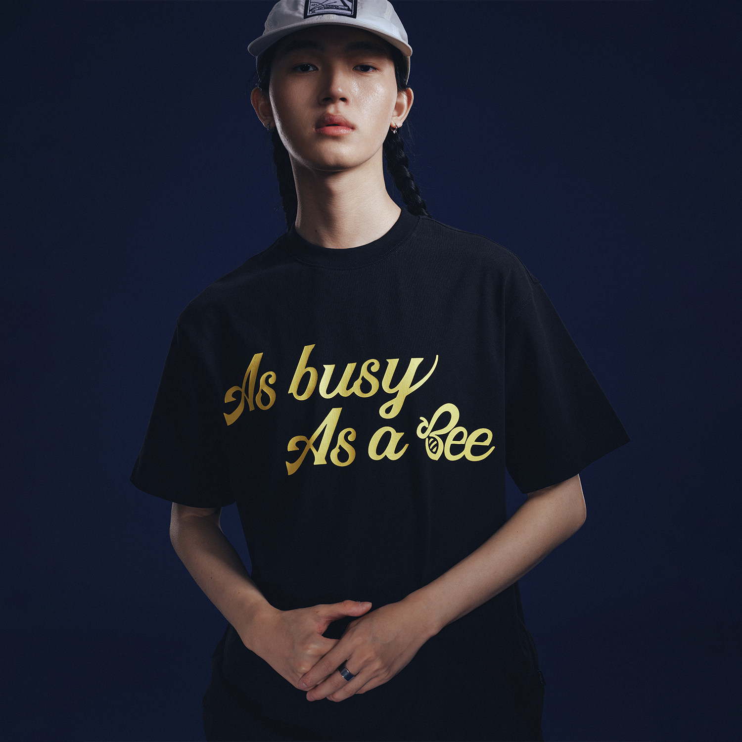 WHOOSIS（不知其名）Slogan夜光印花短袖夏季简约百搭男女校园潮