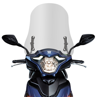 适配豪爵铃木USR125风挡踏板摩托车改装配件可调节进口前挡风玻璃