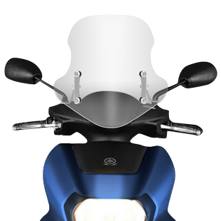 适用雅马哈旭鹰125摩托车挡风玻璃踏板摩托车改装件配件前风挡