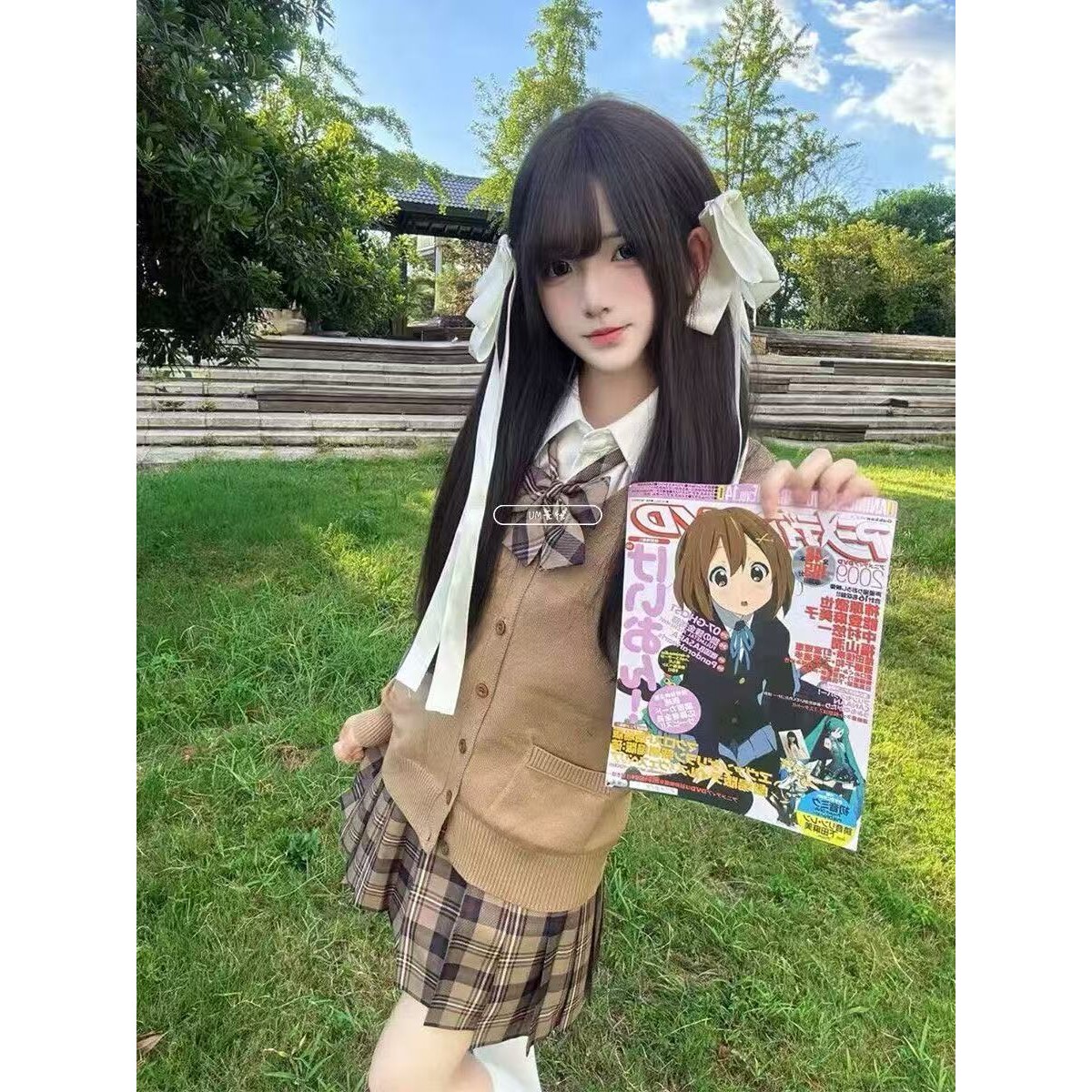 春日青jk小众校供感基础款长袖宽松衬衫叠穿开衫日系休闲原创小棕