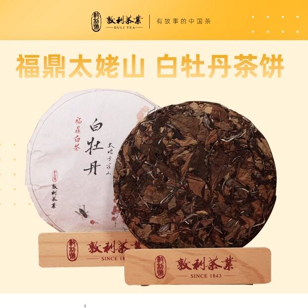 敦利号2018太姥山福鼎白茶5年白牡丹茶饼紧压茶叶330g
