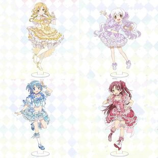 魔法少女小圆周边自制晓美焰巴麻美美树沙耶香佐仓杏子百江渚立牌