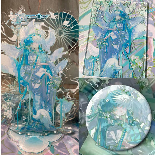 初音未来仙鹤周边高颜值立牌
