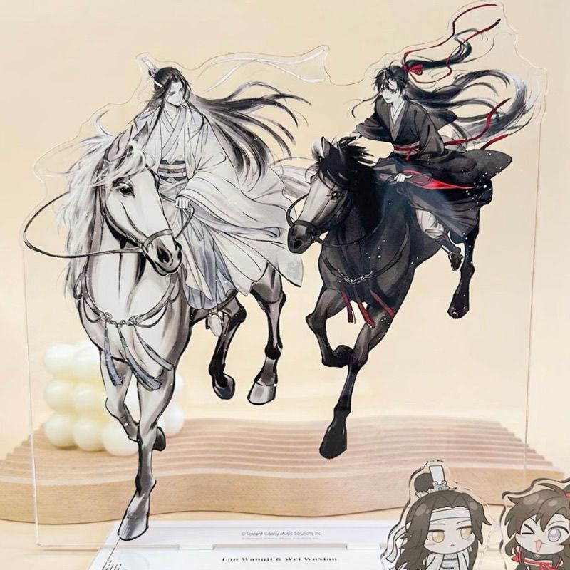 魔道祖师忘羡日谷新款立牌透卡图片