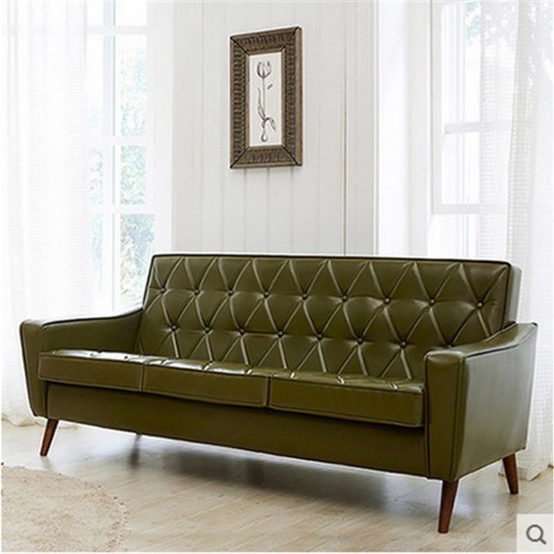 速发欧式简约复古皮艺沙发住办小户型沙双客厅单人发人三人宅公沙,住宅家具,皮艺沙发,淘宝优惠券,粉丝福利购,淘宝优惠卷