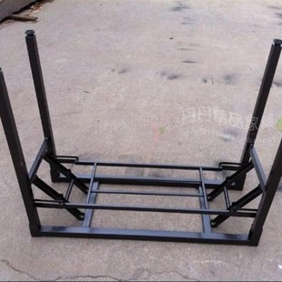 速发折弹脚会议铁培训桌长条桌支架 叠簧桌架阅览桌餐桌折叠架子