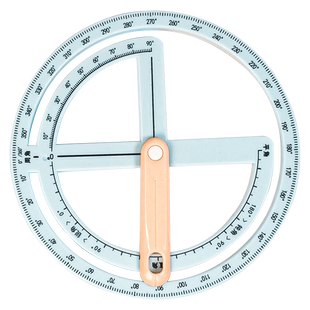 小学生360度活动角教具数学量角器二三四年级角的初步认知几何角钝角直角锐角测量多功能演示器分解尺角度尺