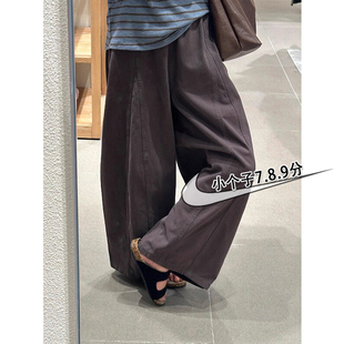 小矮个子145七分水洗气球裤女xxs码秋季显高搭配休闲哈伦萝卜裤子