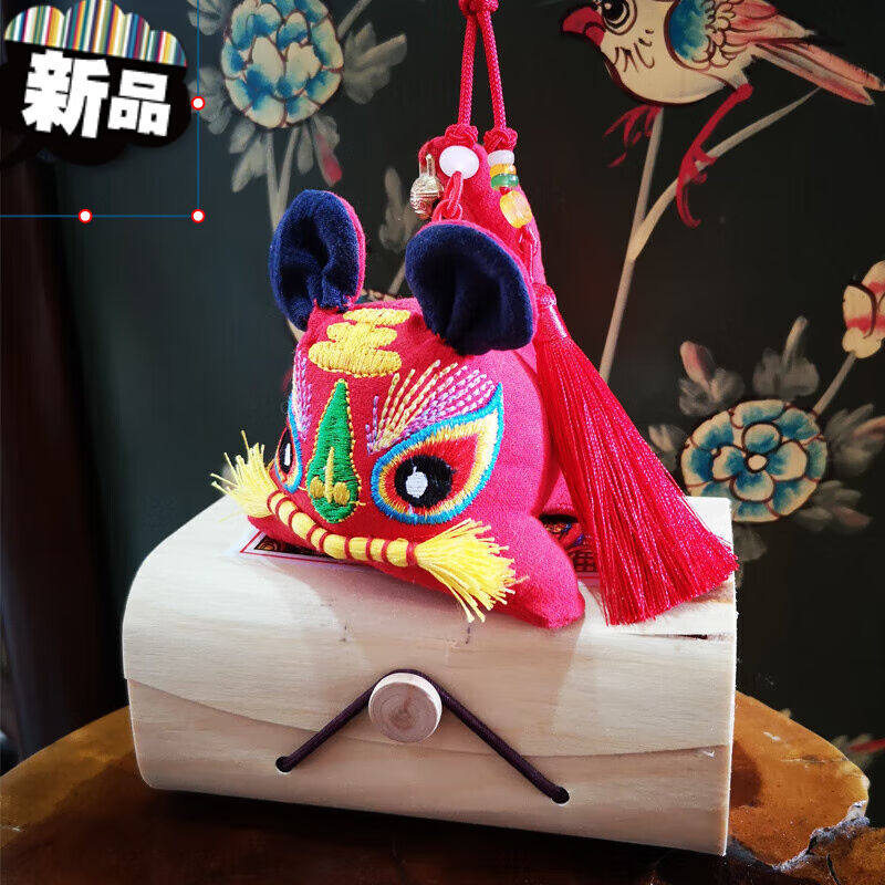 2022虎年吉祥物布老虎刺绣摆件传统民间手工艺品礼品满月百岁国潮