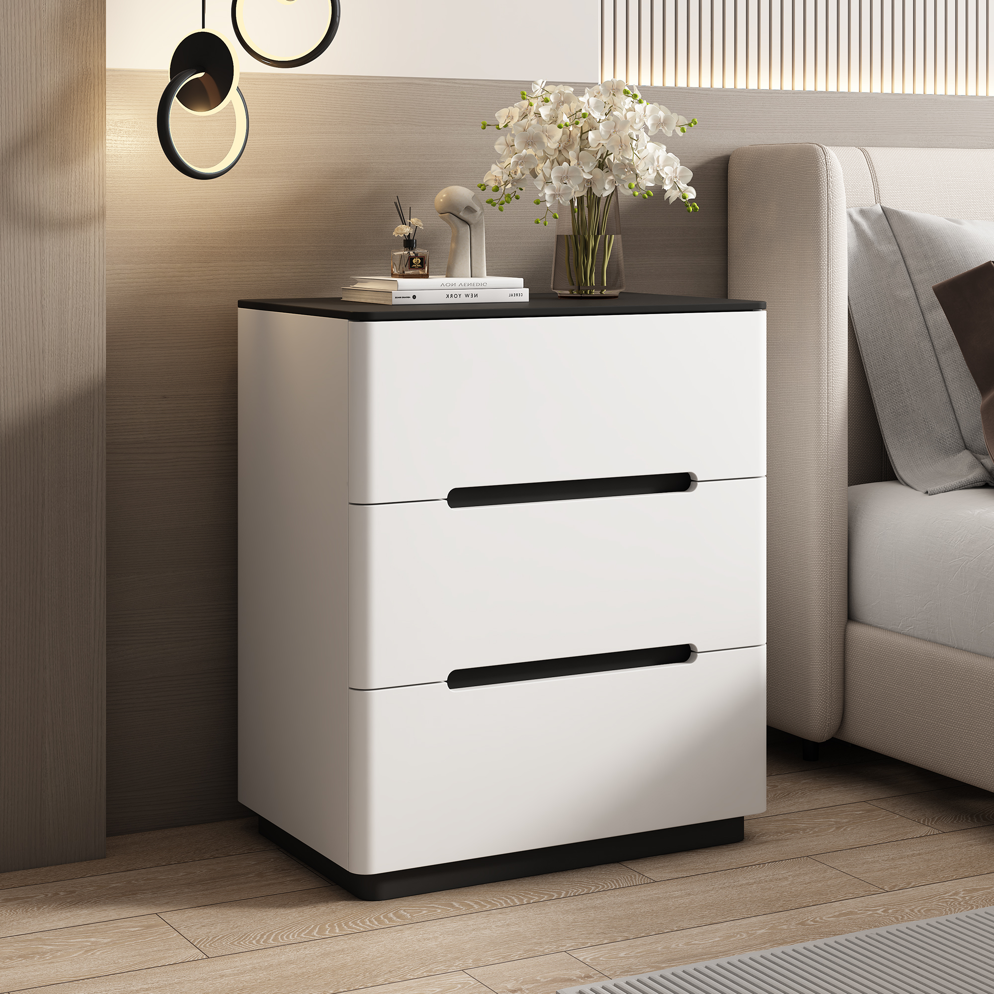 实木床头柜2025年新款