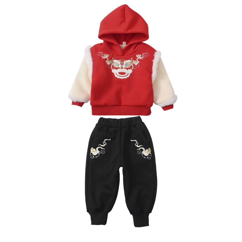 兄妹装套装喜庆拜年服秋冬款