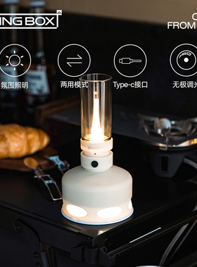 LUINGBOX露营盒子户外灯营地灯照明野营灯充电氛围灯户外帐篷灯