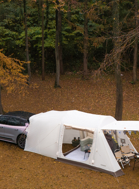 LUINGBOX极氪001 7X极氪007车尾帐篷天幕一体户外充气隧道帐篷