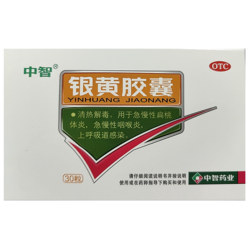 ZEUS/中智 银黄胶囊 0.3g*30粒/盒