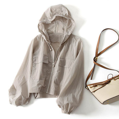 纯色防晒衣外套女薄款