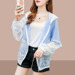 超仙小熊印花防晒衣女薄款外套夏季2026年新款宽松休闲透气防晒衫