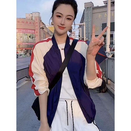 撞色防晒衣女款2026夏季新款