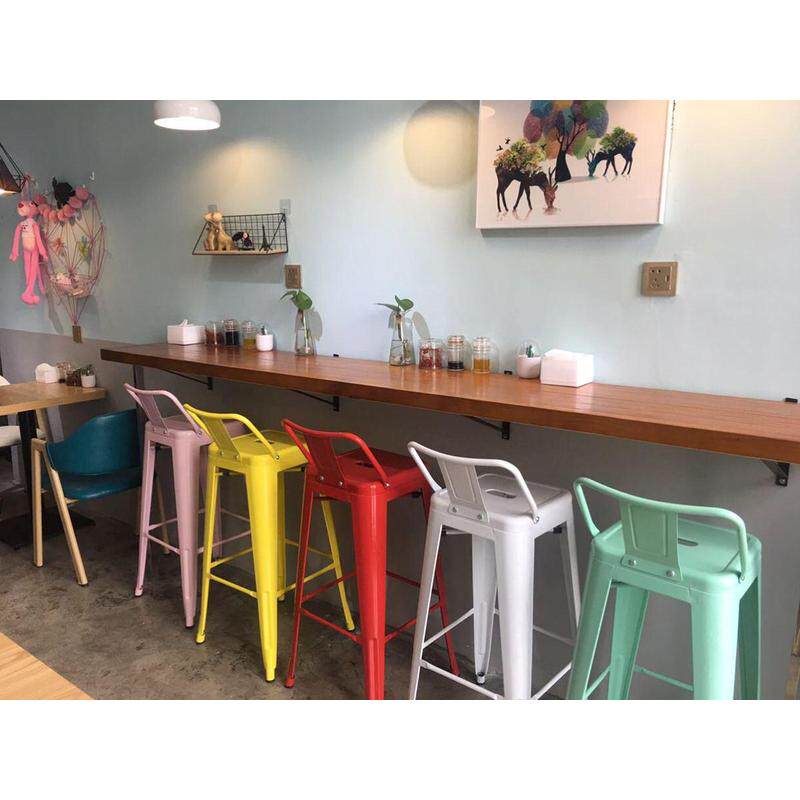 爆款实木餐桌一字隔板置物架靠墙电脑桌家用写字台挂墙书桌吧台板