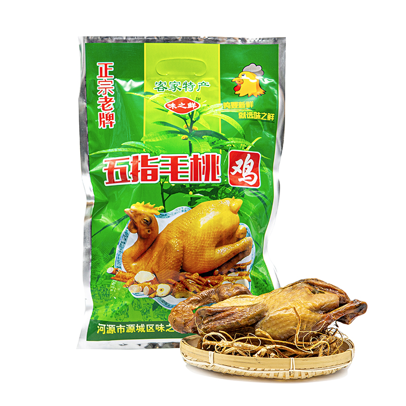 五指毛桃香鸡休闲零食开袋即食